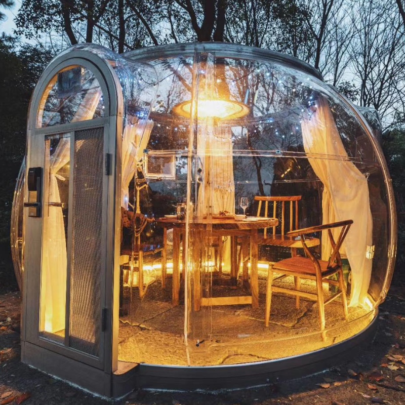 Tienda de cúpula transparente de 3,0 metros para hoteles de vacaciones, campings y actividades al aire libre