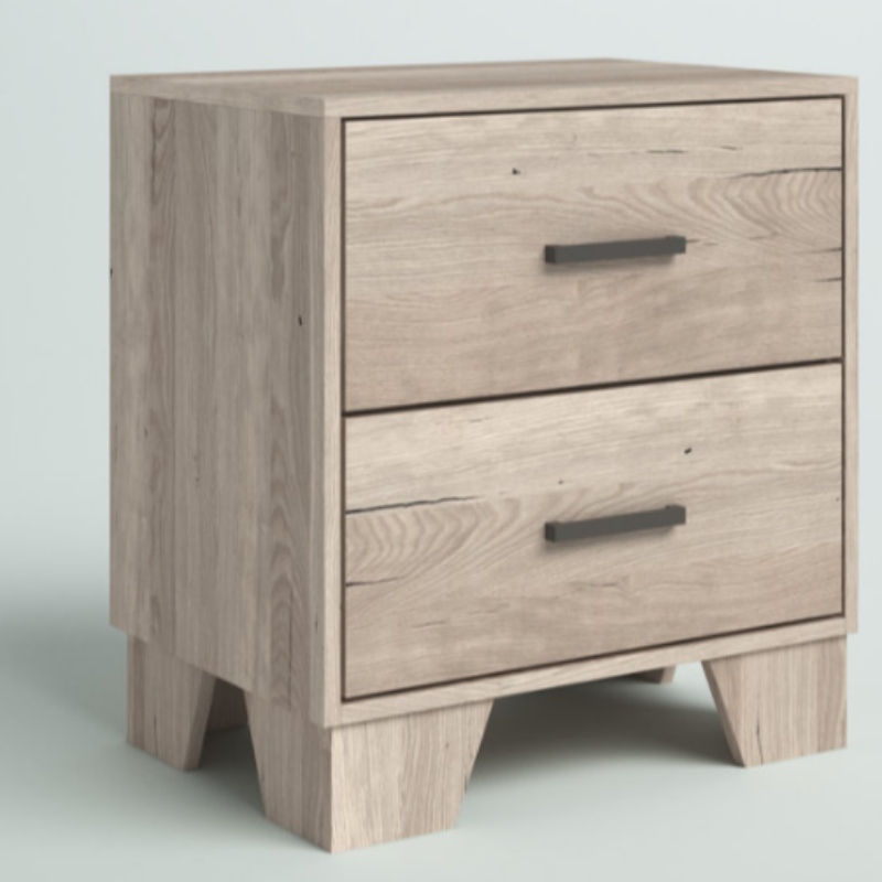 Muebles modernos de dormitorio de lujo, 3 cajones de mesita de noche de caña con cajones