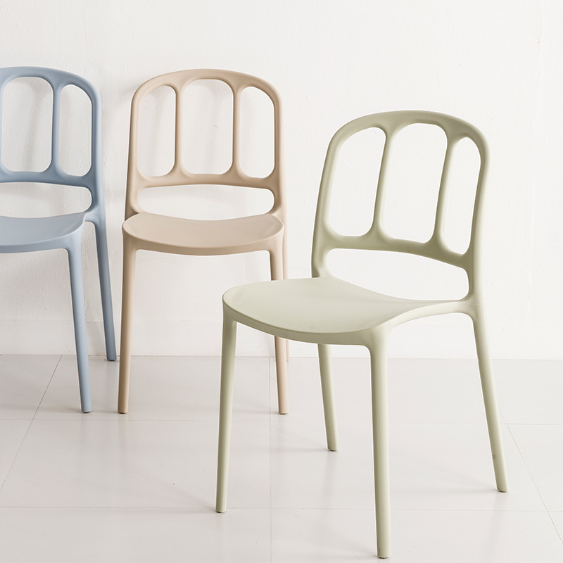 Sillas de café al aire libre modernas silla de comedor de restaurante silla de plástico apilable de alta calidad